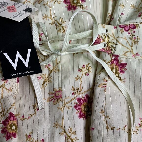 New floral jacket with lace up lower back. Cottage core‎ business casual earthy - Picture 5 of 9